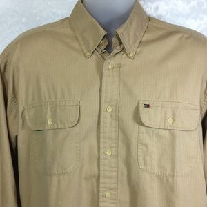 Tommy Hilfiger button down shirt. Size large.